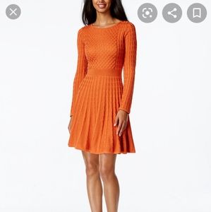 NWOT Calvin Klein Flare Sweater Dress